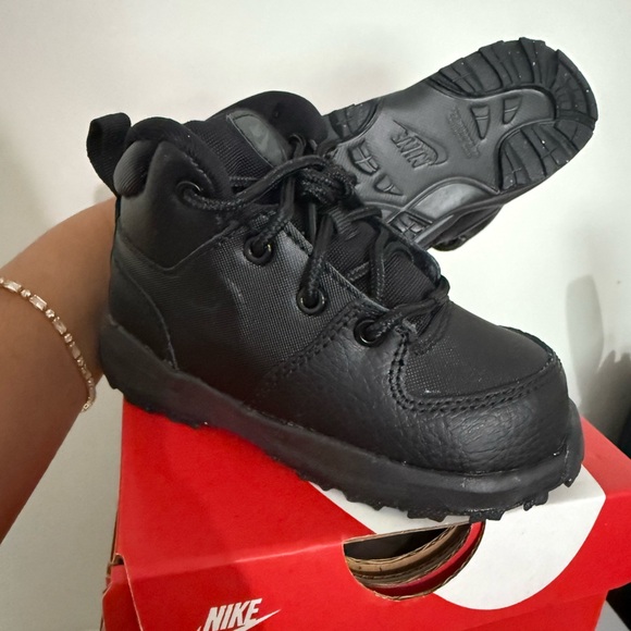 Nike Other - Nike Black High-Top Boots with Rugged Sole
